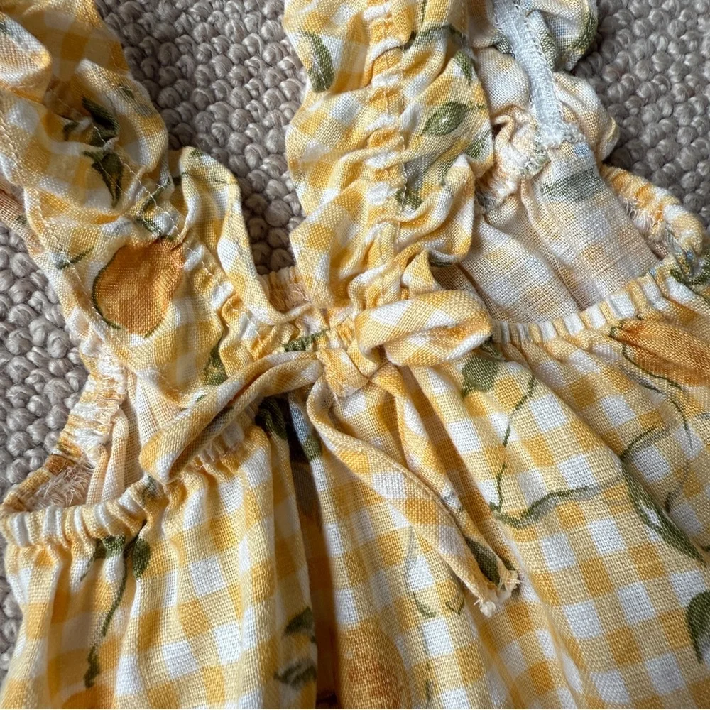 Reformation Kids Ametrine Linen Dress - Picture 4 of 6